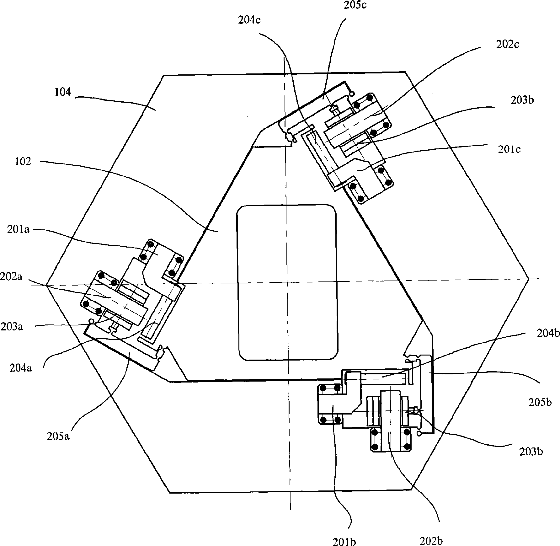 Precise positioning platform with six freedom of motion