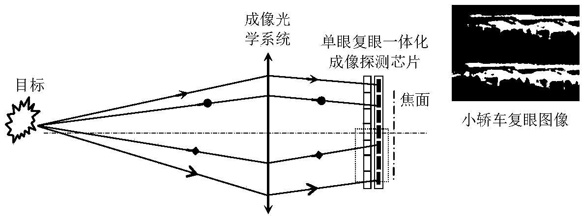 Liquid crystal based monocular and binocular integrated imaging detection chip