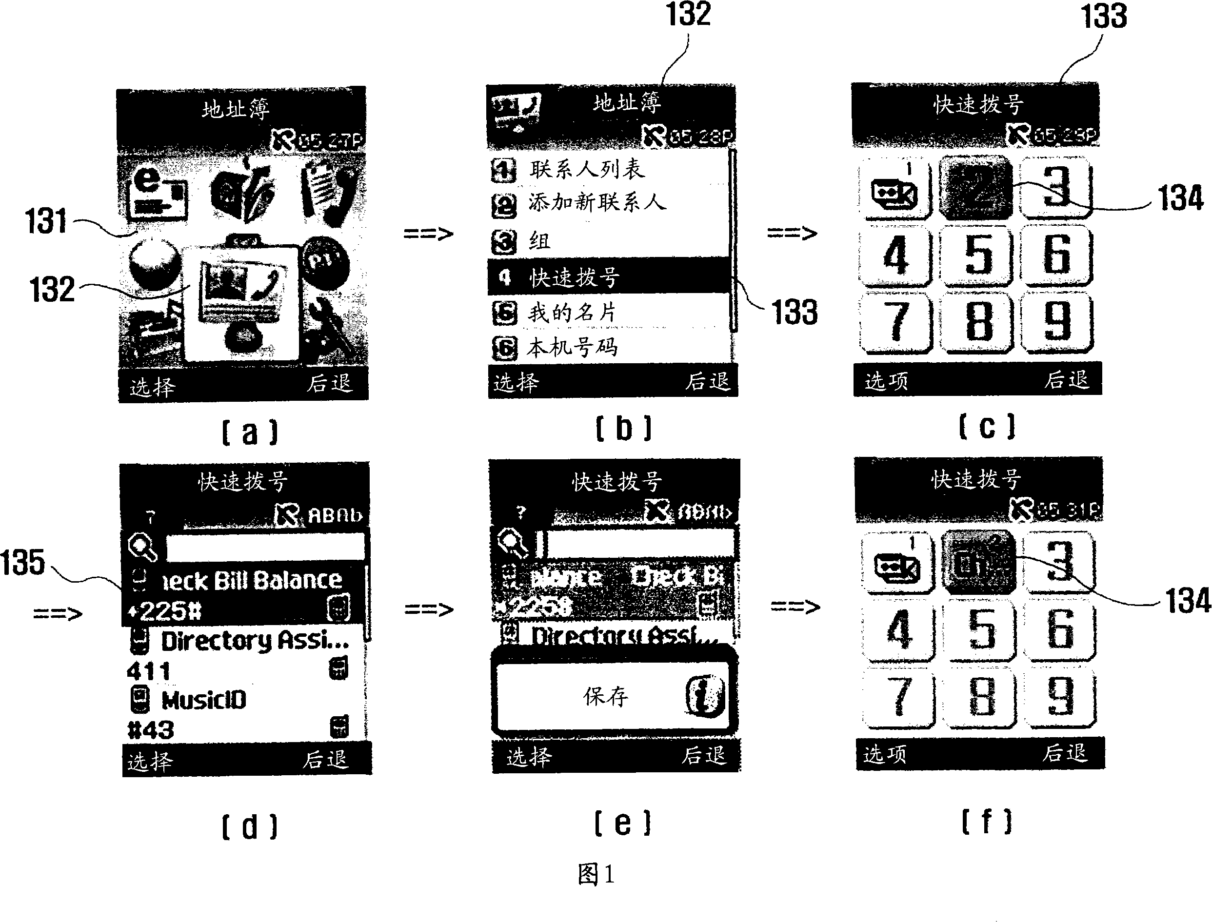 Speed dial setting method in mobile communication terminal user interface and mobile communication terminal