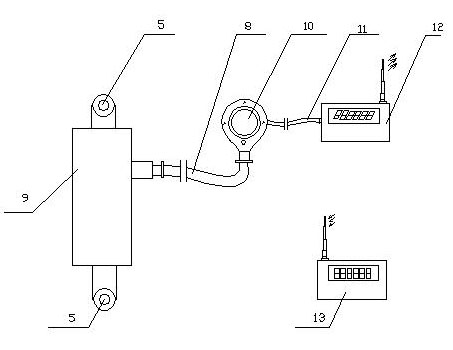 Towing force balance device for double-trawlnet fishing boat