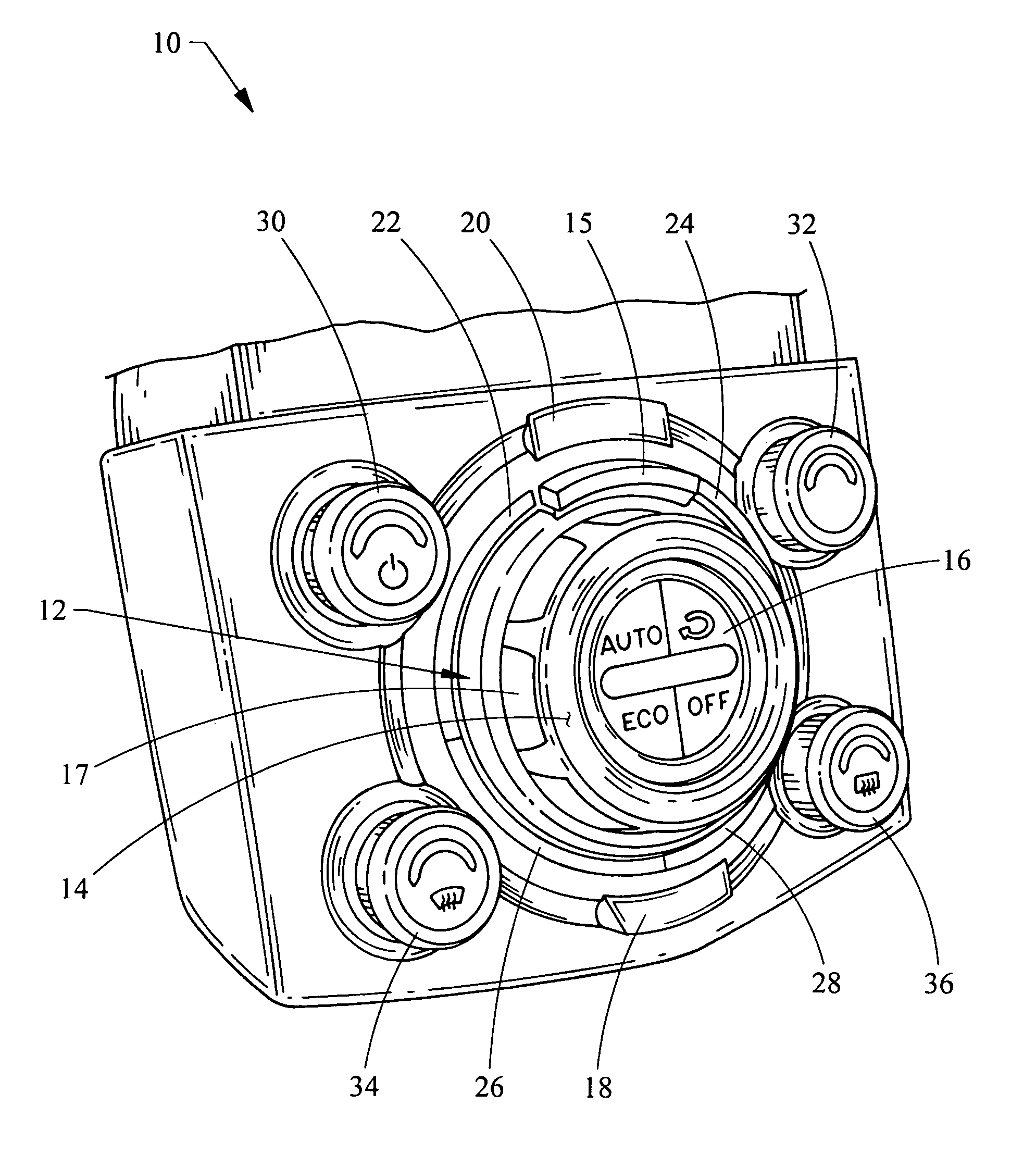 Human machine interface for vehicle including proximity sensor