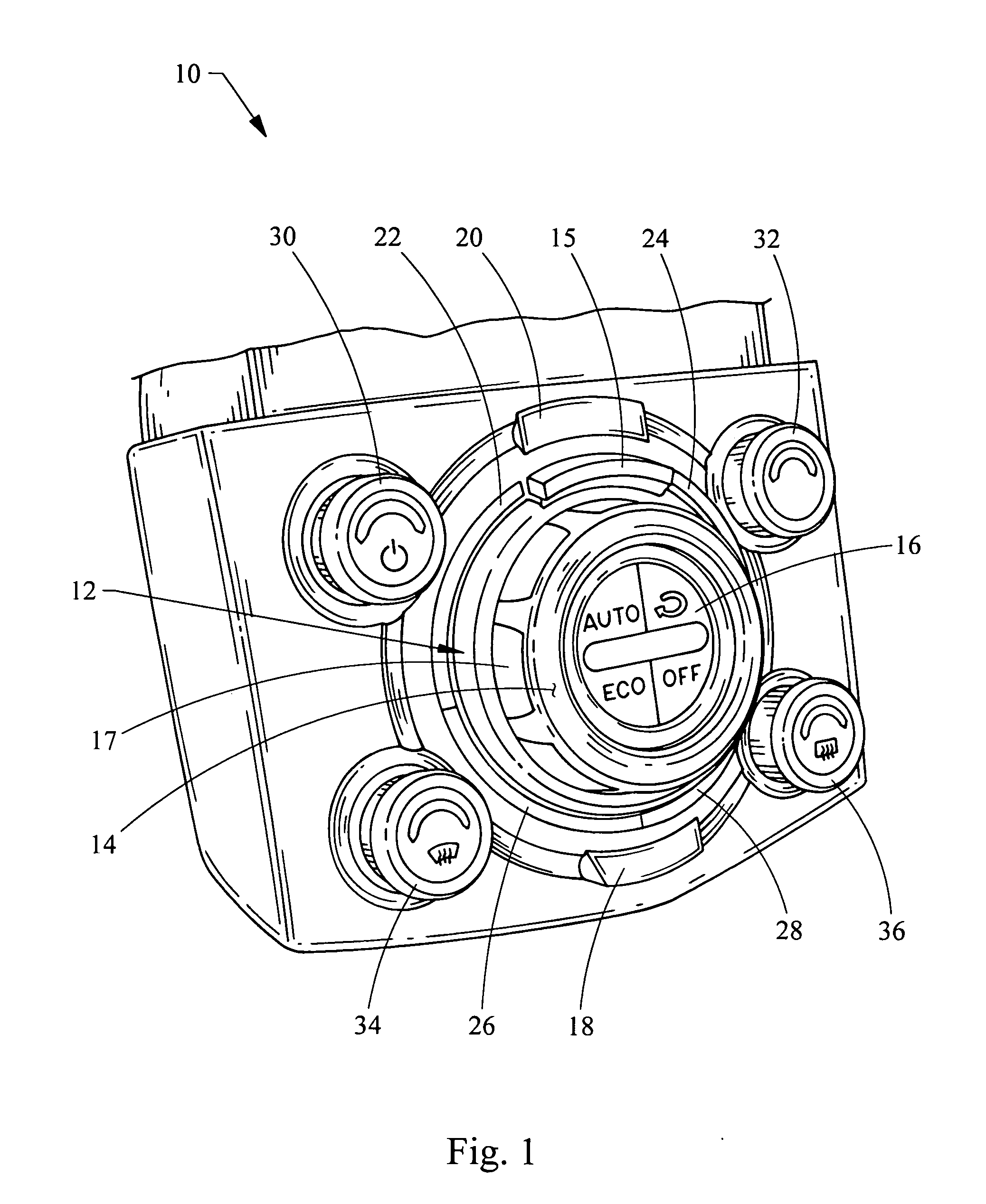 Human machine interface for vehicle including proximity sensor