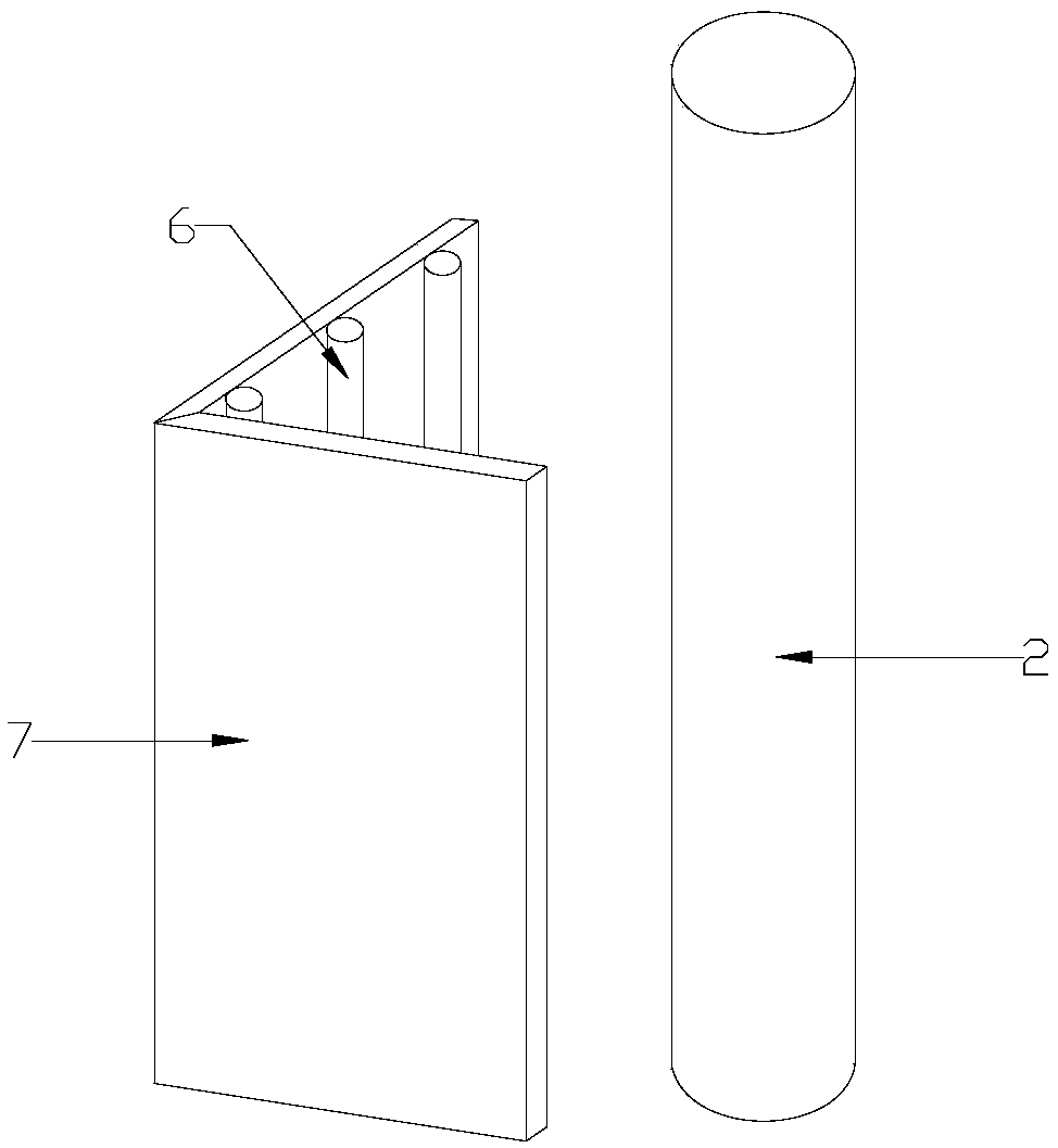 Assembly-type bridge pier erosion resisting device with smooth baffle