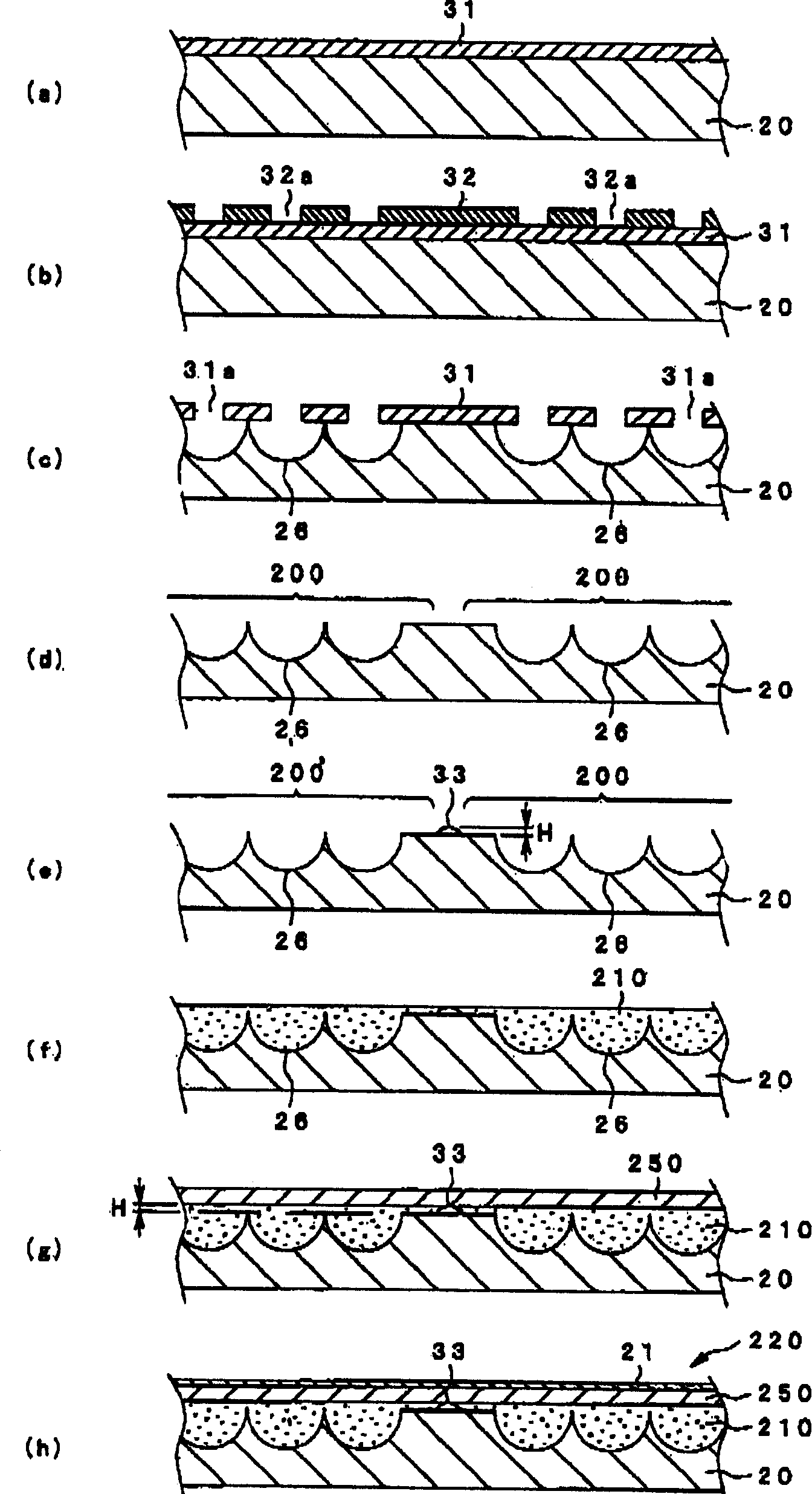 Electro-optical device, method of manufacturing the same, and electronic apparatus using electro-optical device