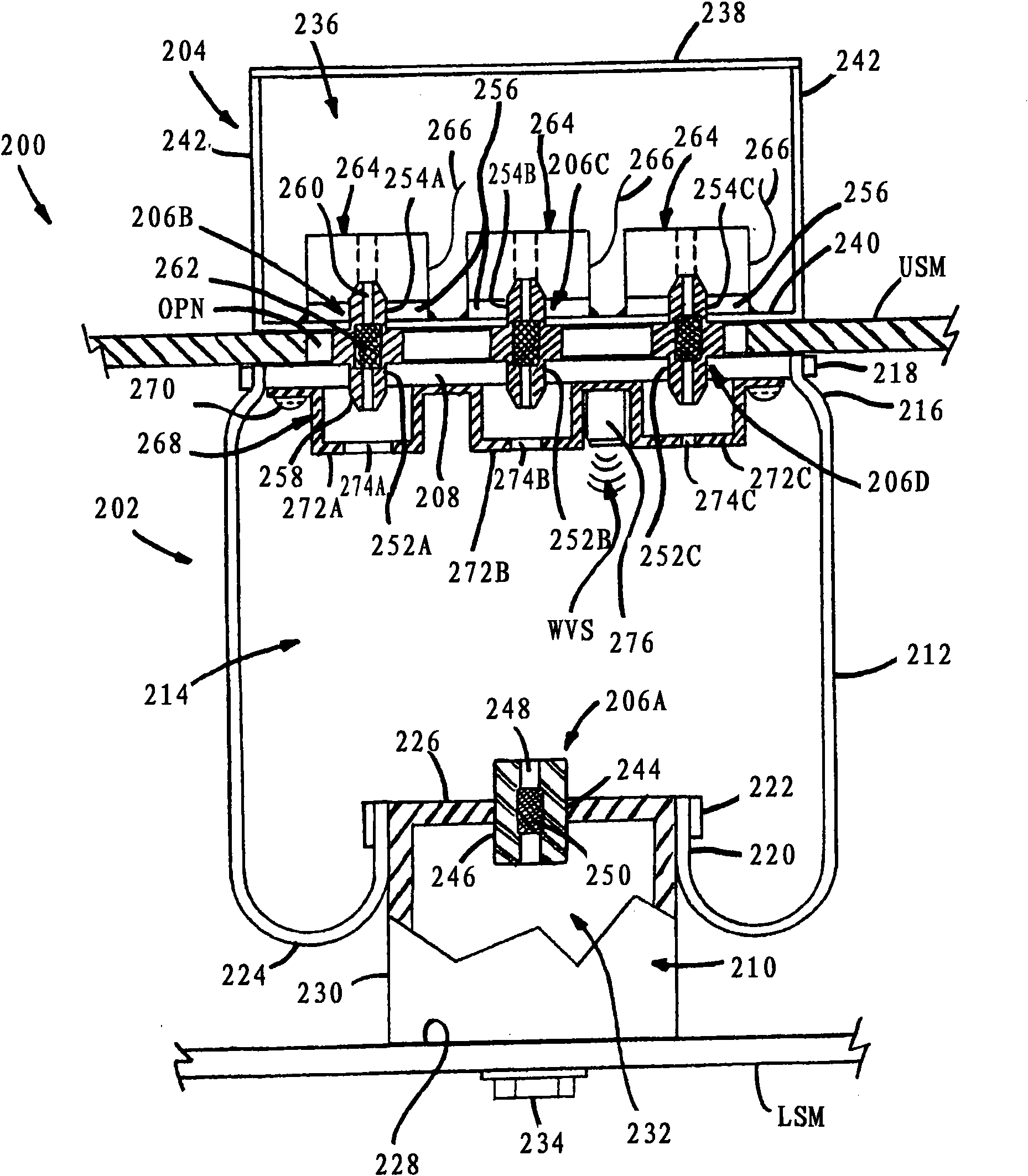 Gas spring assembly