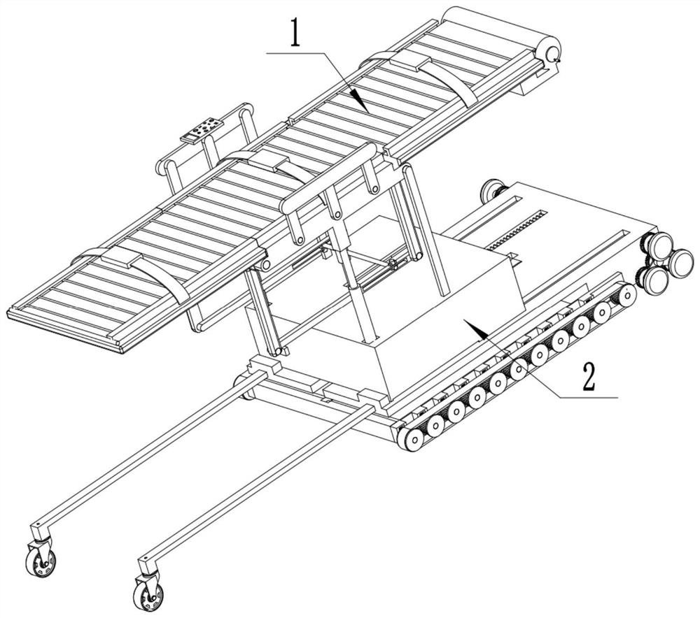 Automatic rescue stretcher