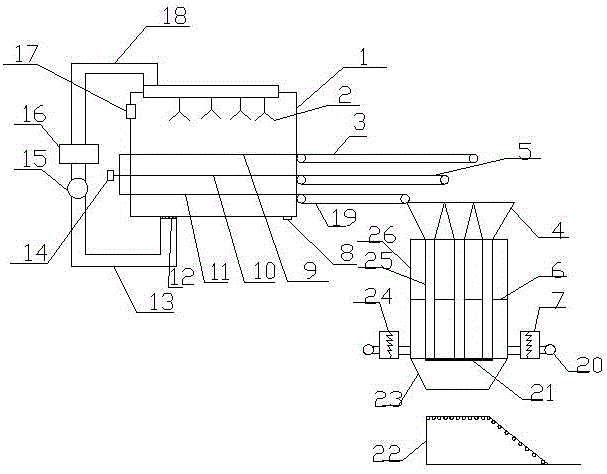 Cleaning and drying device of Chinese medicinal materials