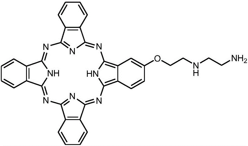 Phthalocyanine-aryl ruthenium compound and preparation method and application thereof