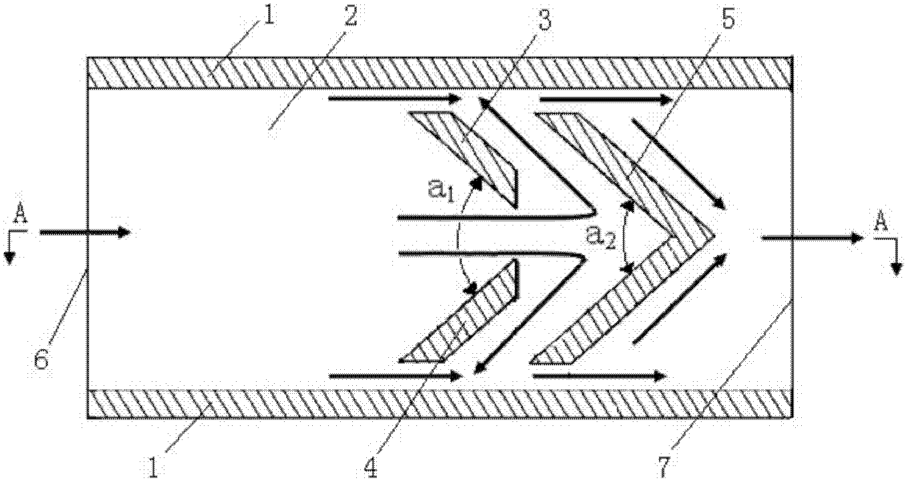 Bidirectional water flow channel