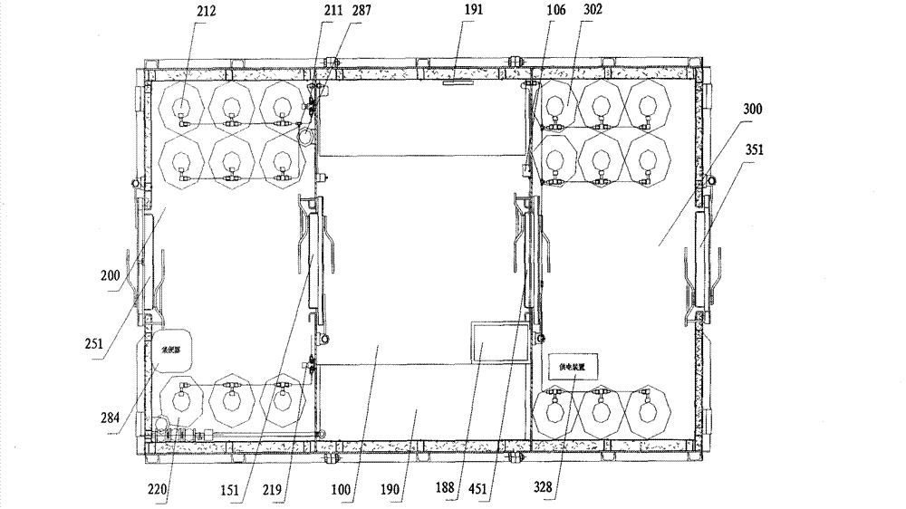 Underground movable split escape capsule system