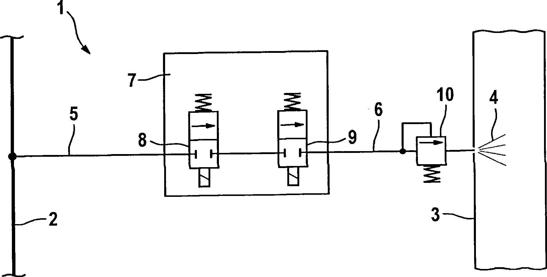 Device for regeneration, temperature loading and/or thermal management, associated injection valve and method