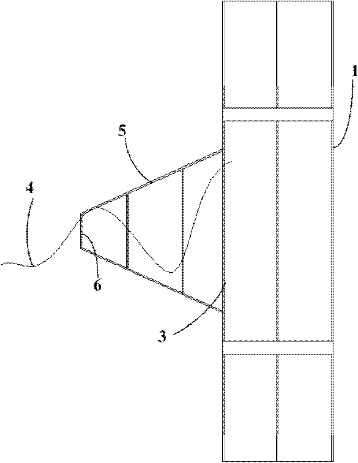 Steel twisted rope reeling off device