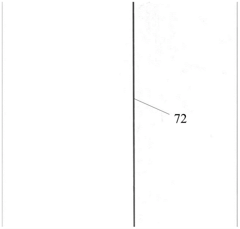 Thin and narrow groove detection device and method of strong specular reflection workpiece based on strip light source