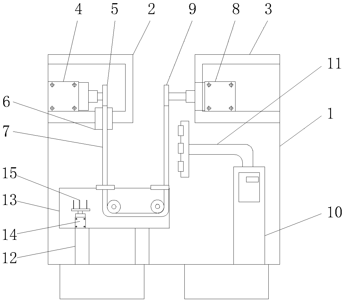 Novel printing and dyeing device for bed sheet fabric