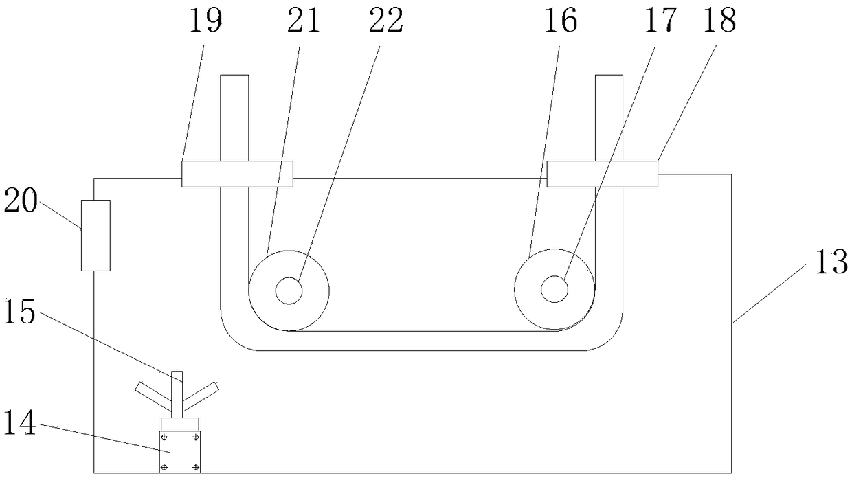 Novel printing and dyeing device for bed sheet fabric