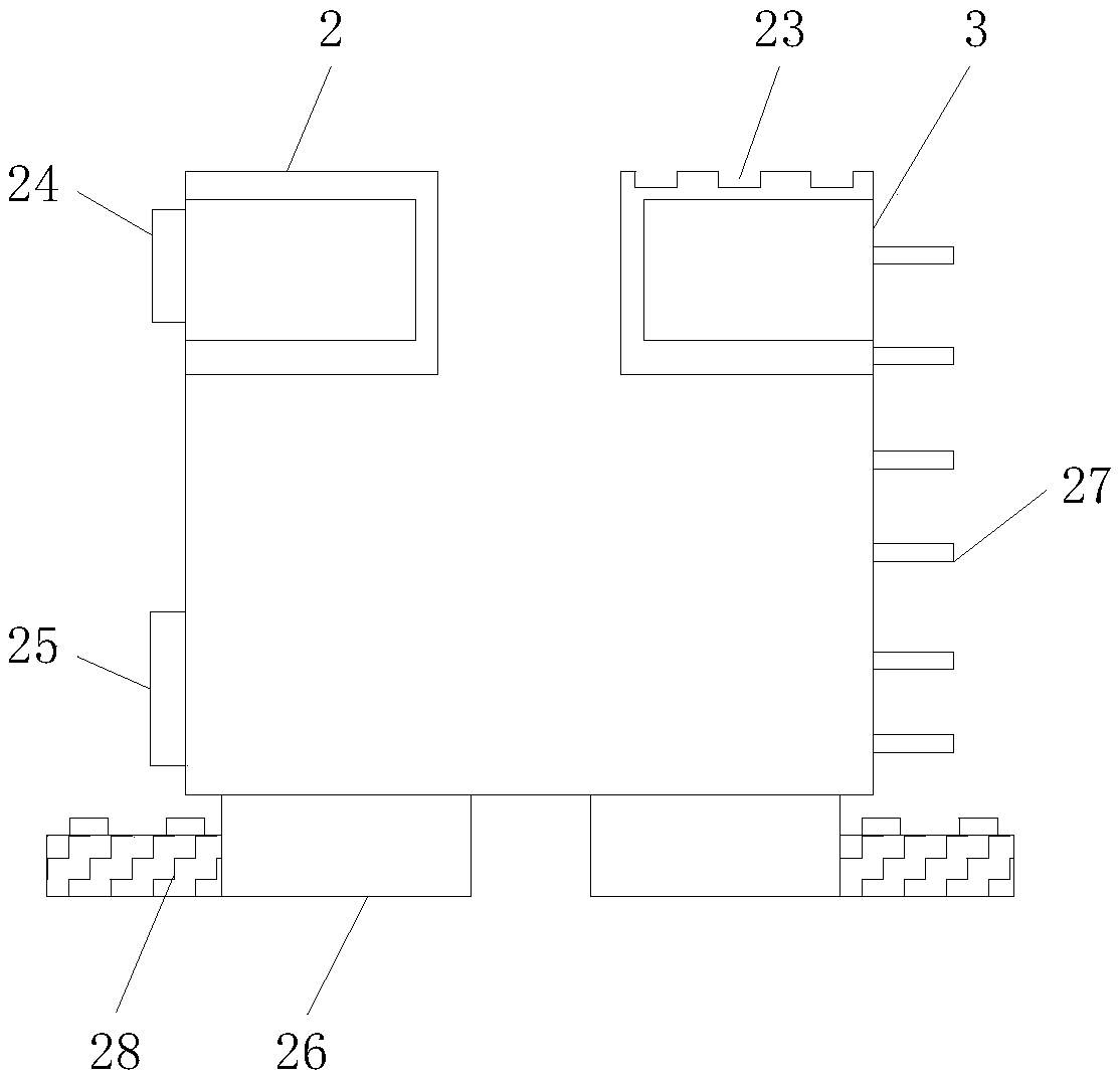 Novel printing and dyeing device for bed sheet fabric