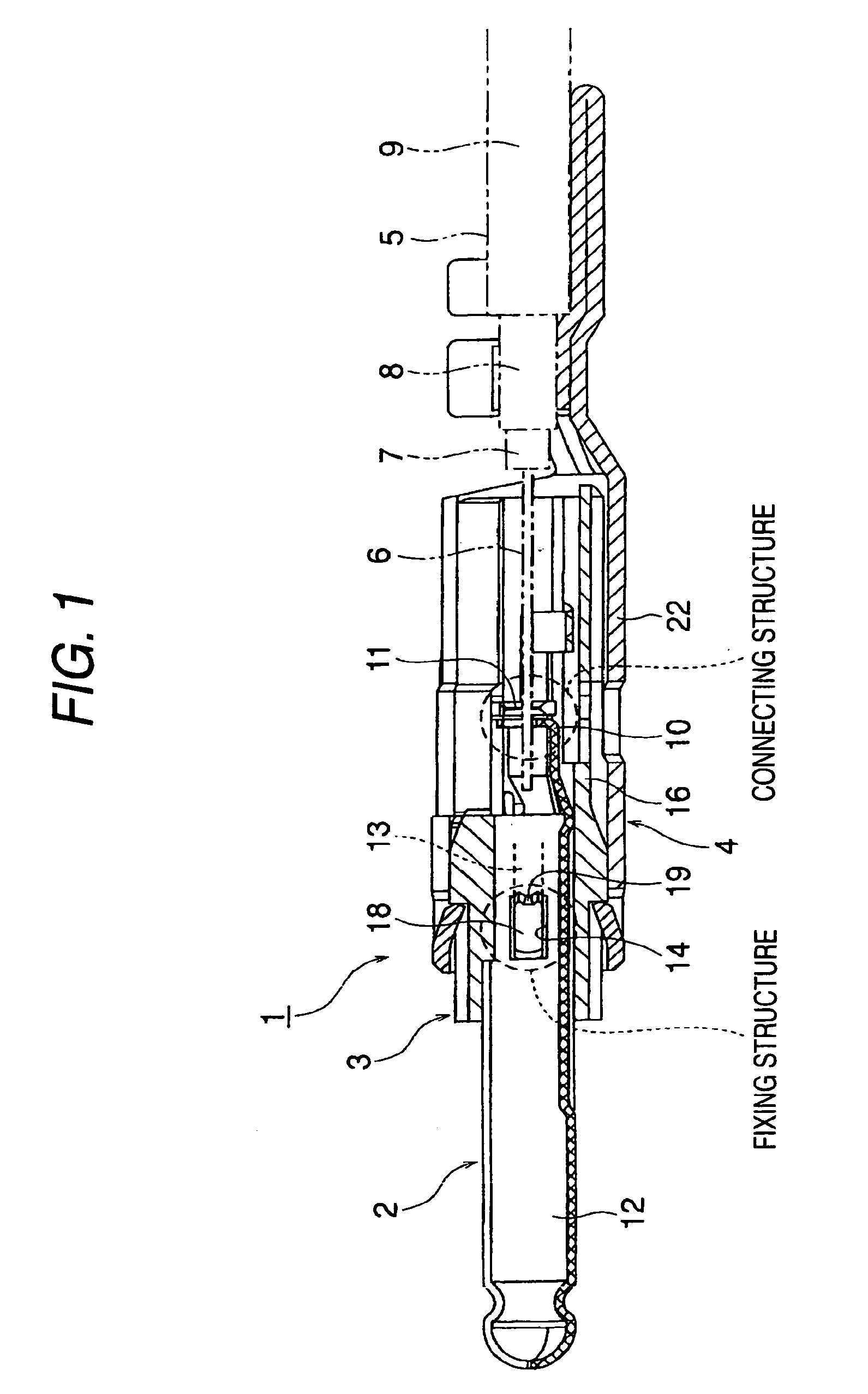 Connector having an improved locking structure