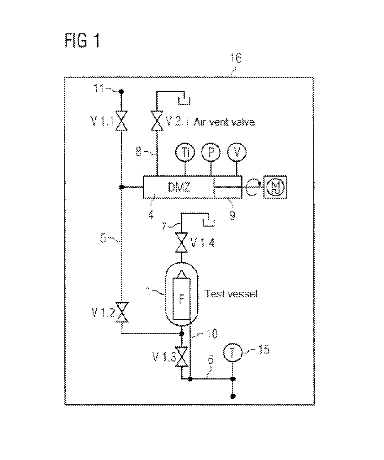 Method and device for carrying out an integrity test on a filter element