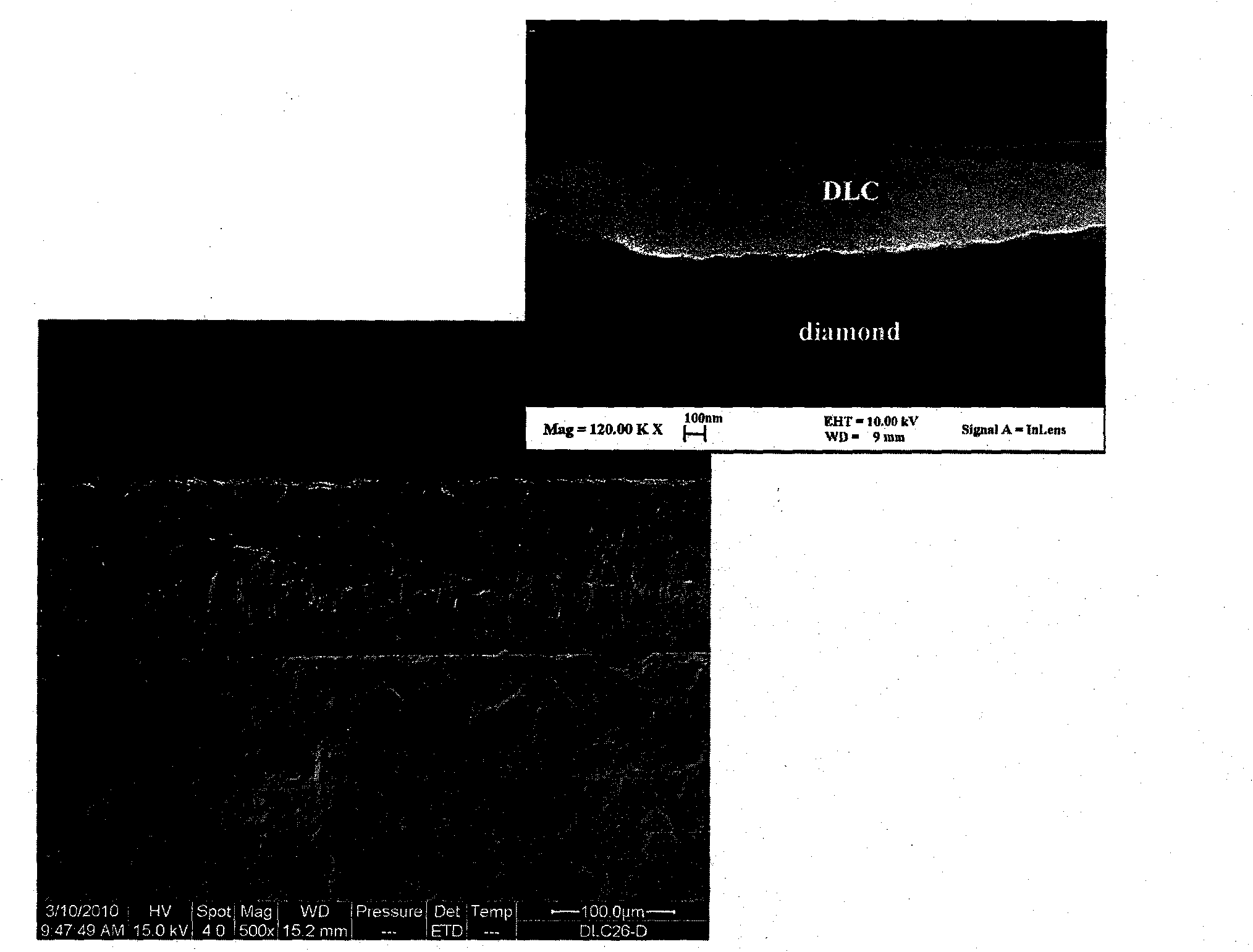 Super-hard self-lubricating diamond/diamond-like composite laminated coating material and preparation method thereof