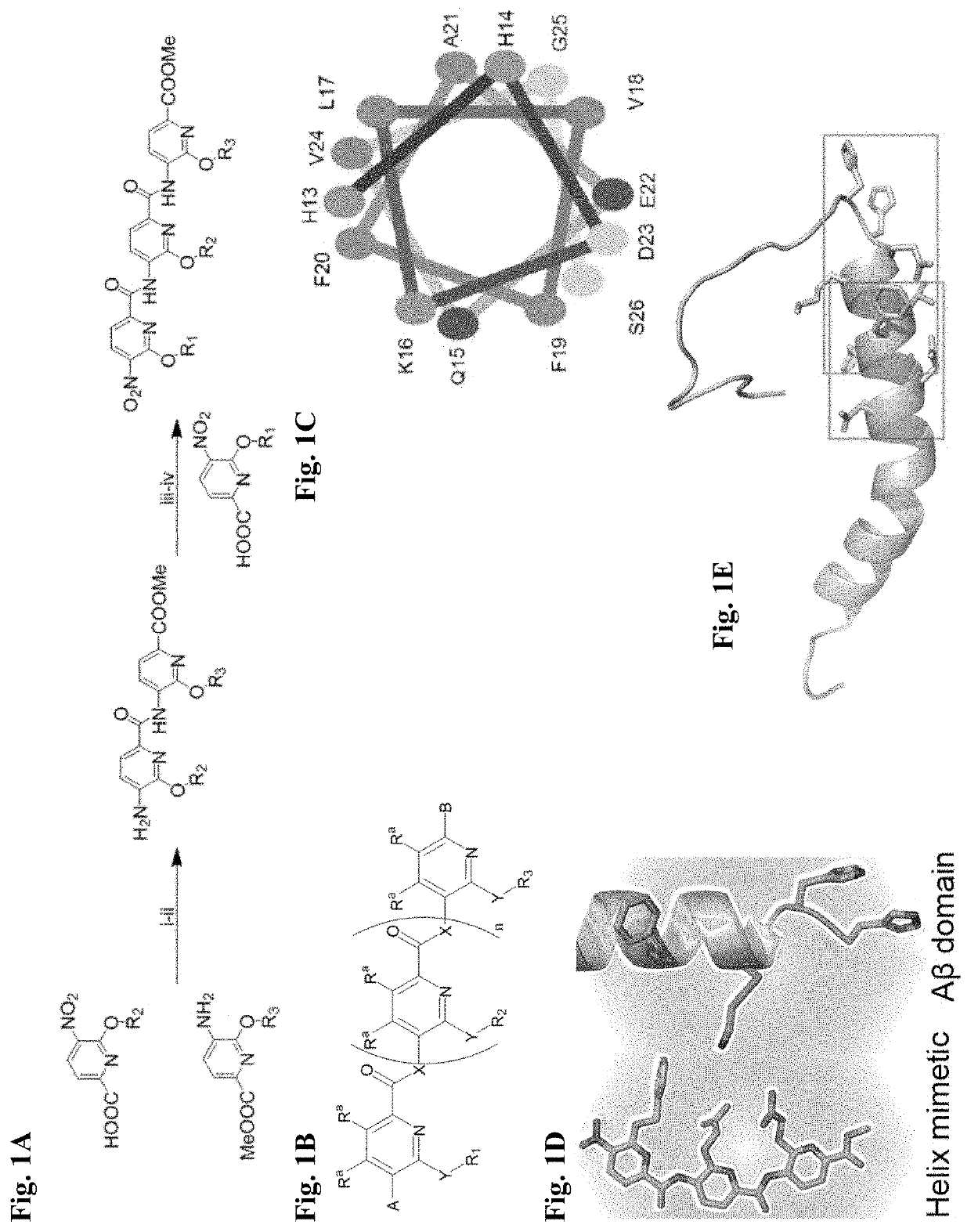 Alpha-helix mimetics as modulators of Abeta self-assembly