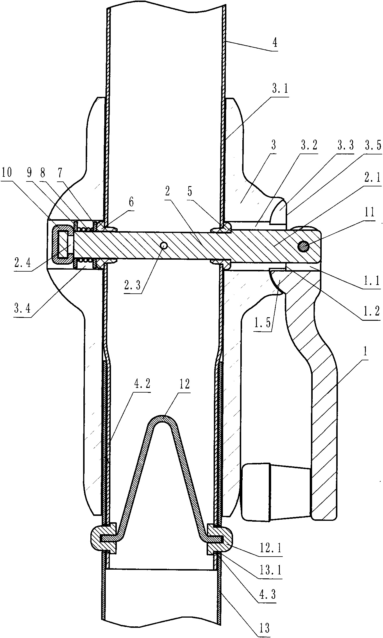 Clamping type hand crank device for parasol