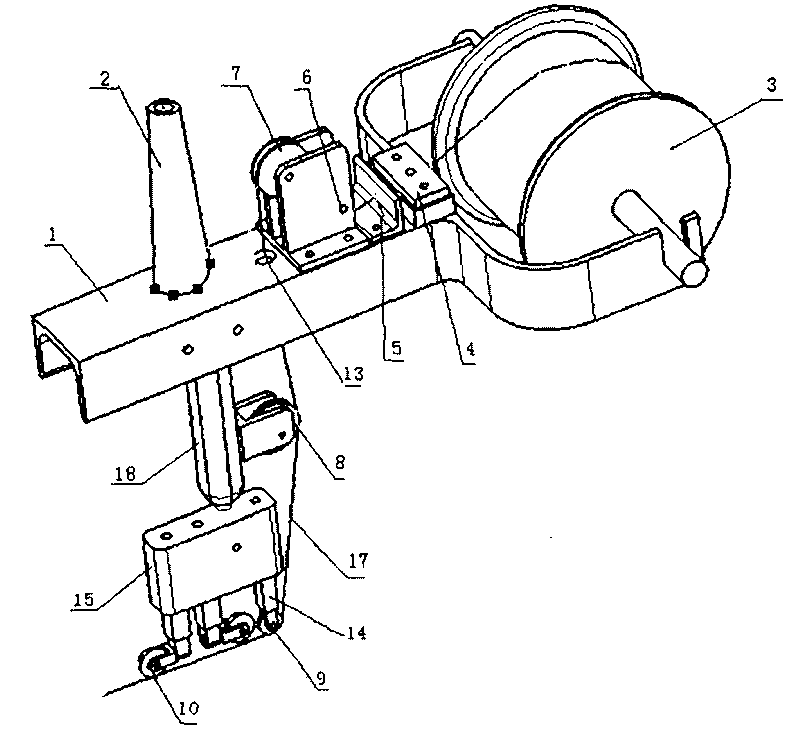 Metal wire laying device