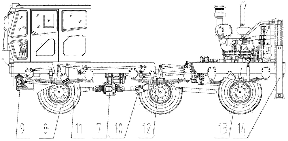 Wheel type mechanic operating barrier removing vehicle