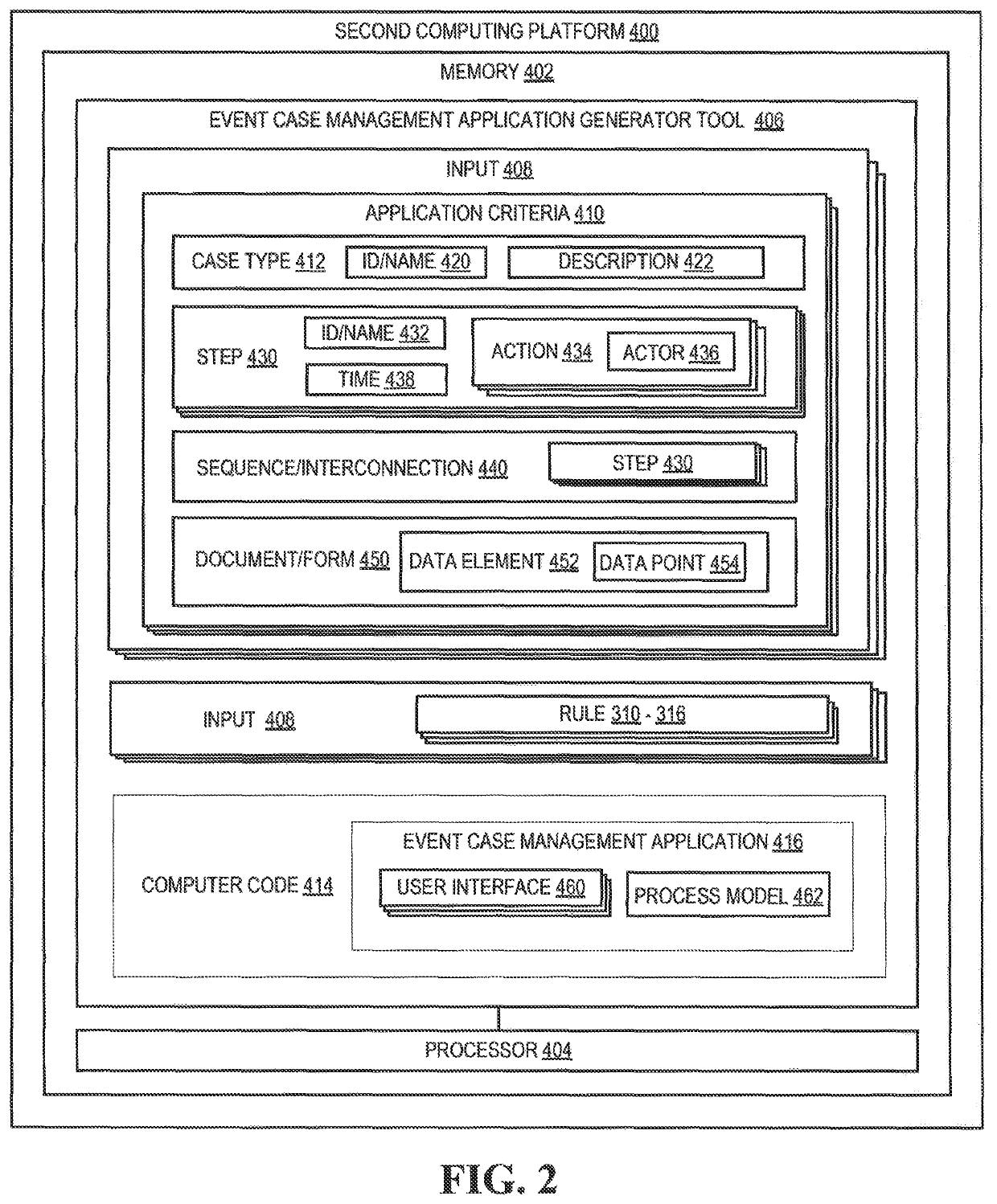 Tool for generating event case management applications