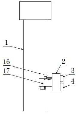 A bridge pier safety detection target detection system