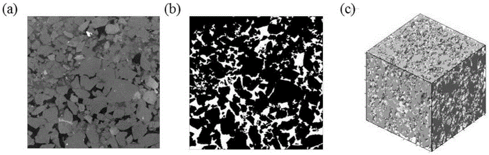 Method for constructing pore throat sections of rock pore network model by considering concavity and convexity