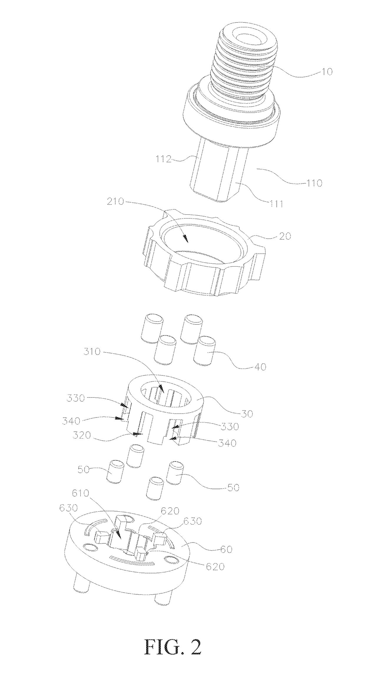 Locking device for spindle of electric tool