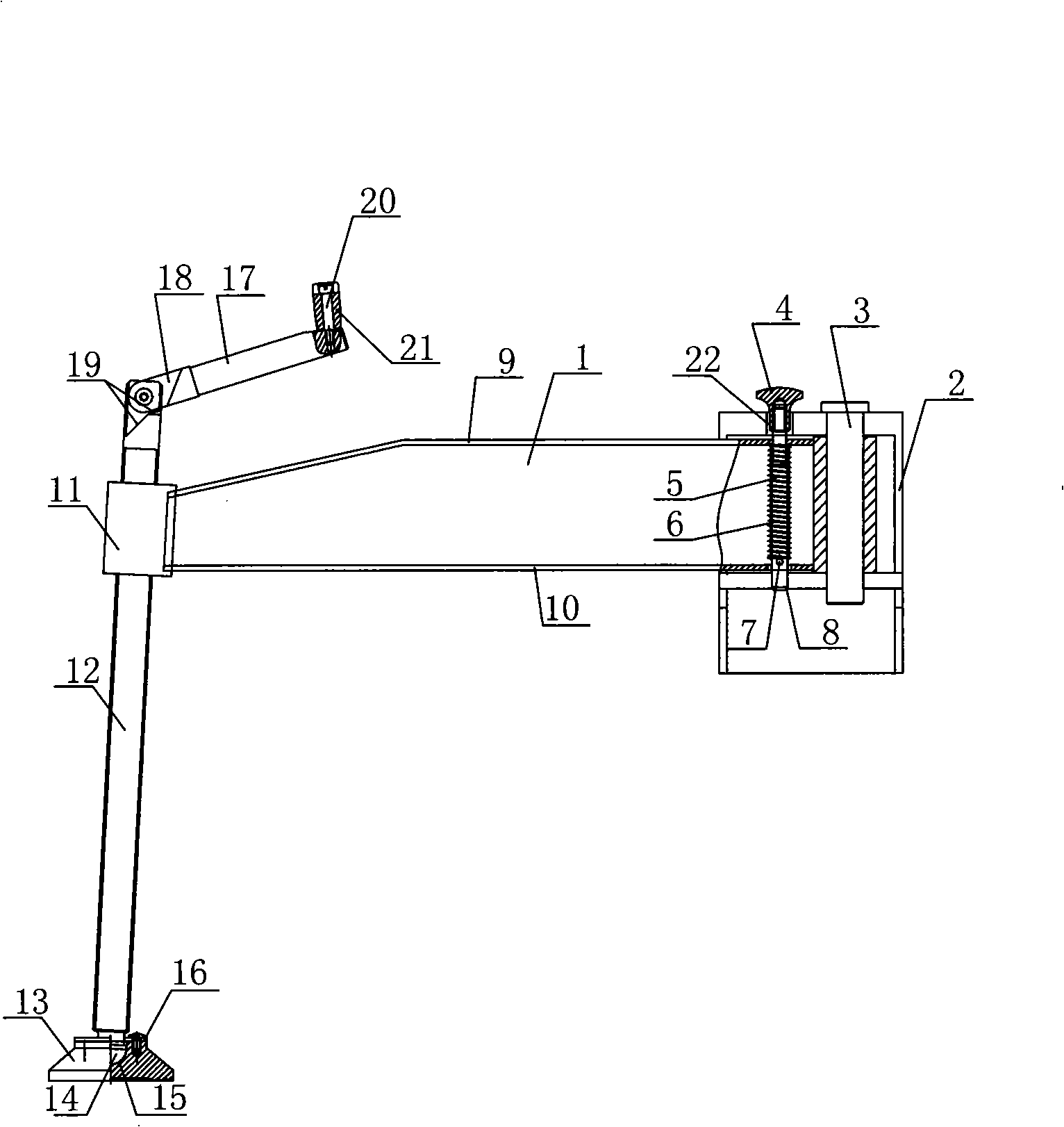 Tilt-proof and supported aerial platform