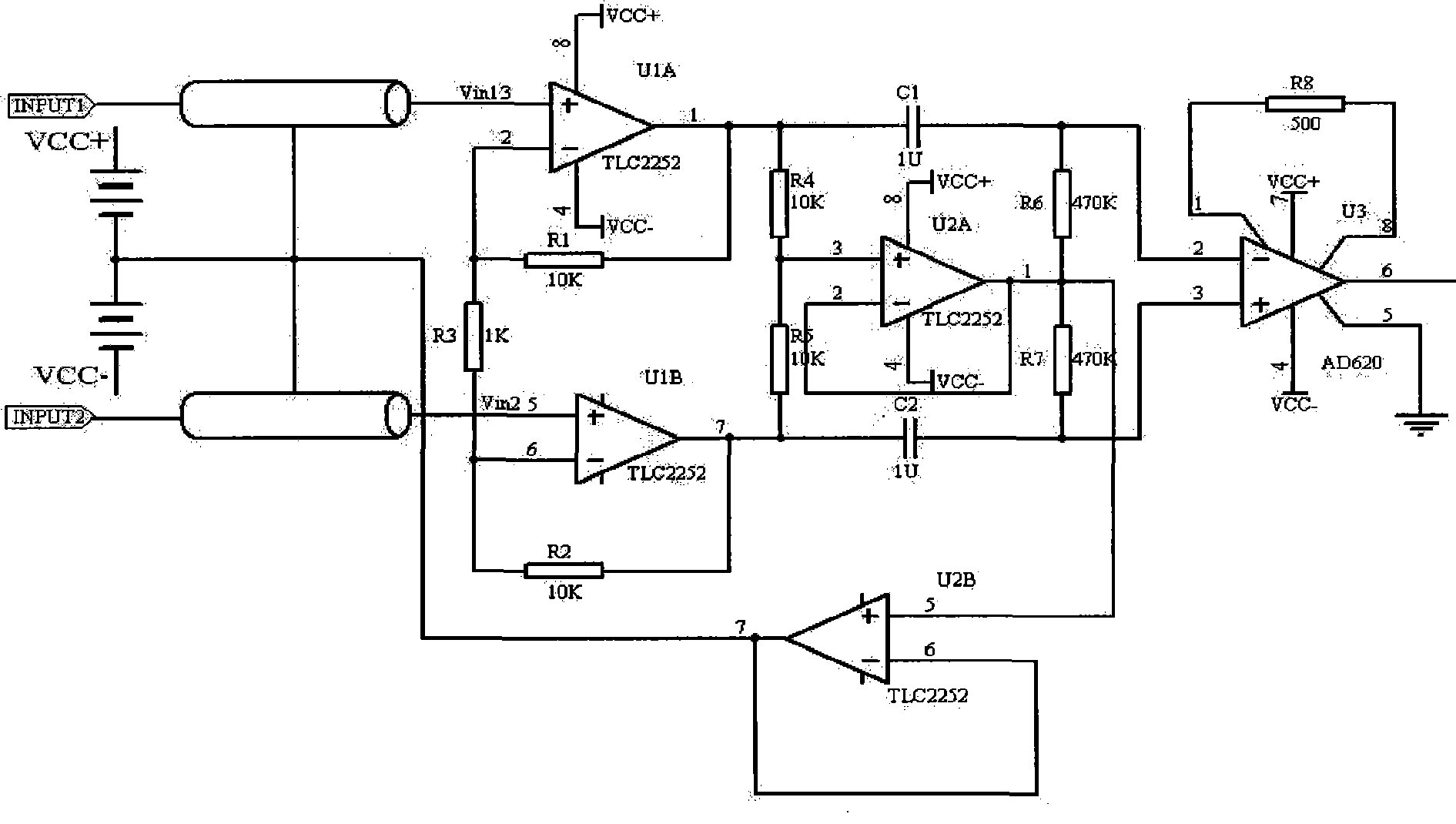 Detection circuit for high-performance brain electrical signal of brain-machine interface