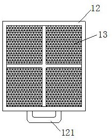 Centrifugal sedimentation-based filtering device for sewage treatment