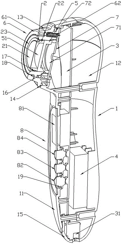 Handholding cosmetic instrument