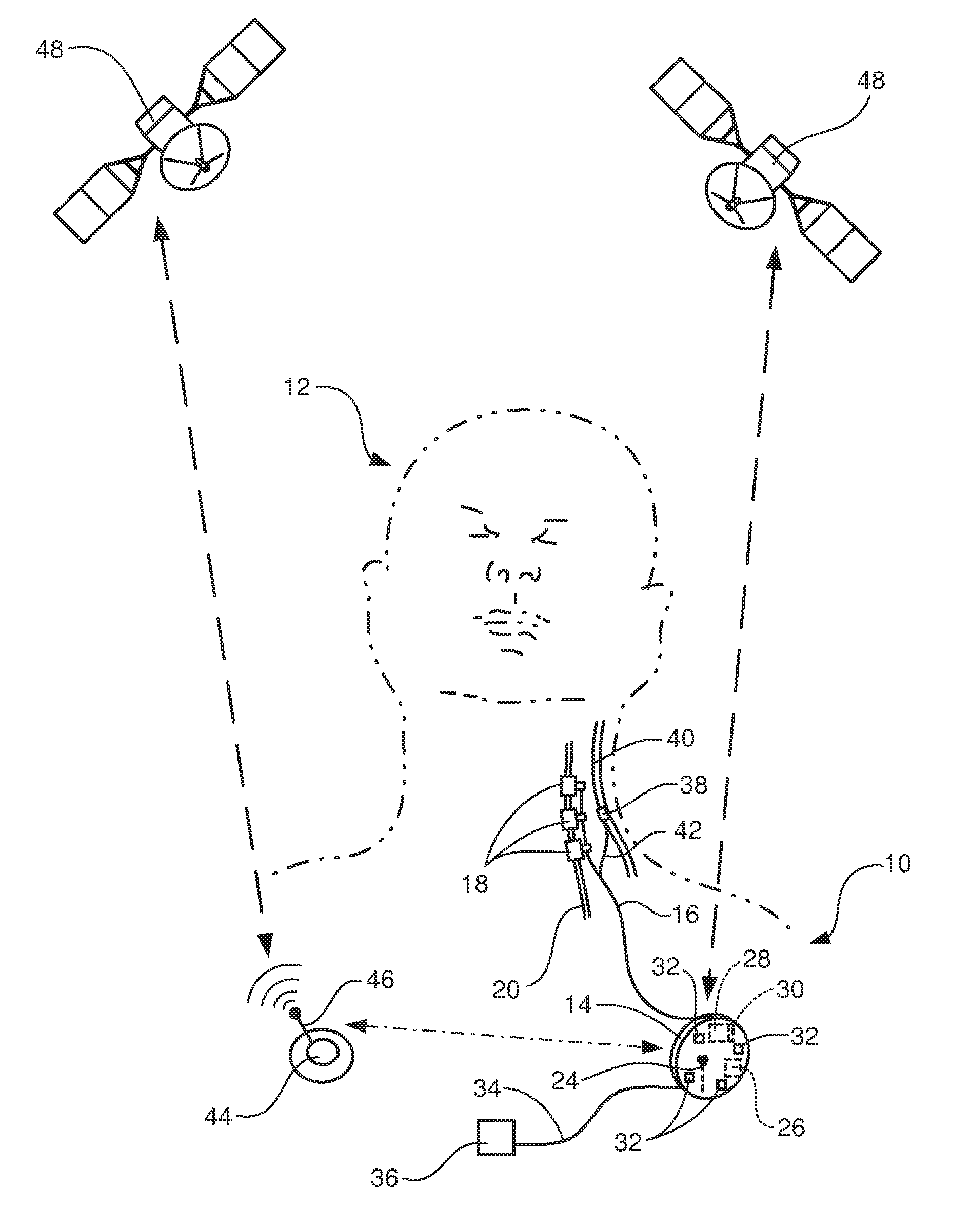 Seizure detection using coordinate data