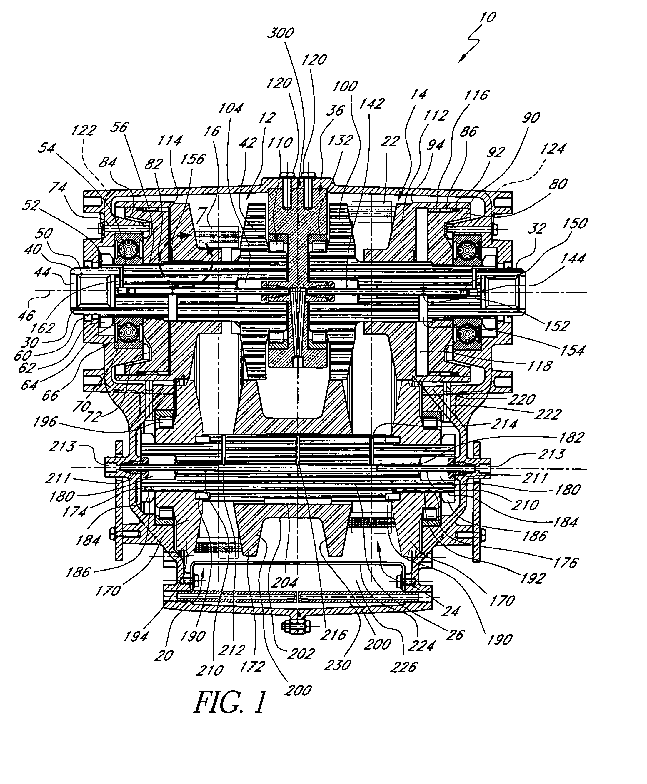 In-series two chain continuously variable transmission