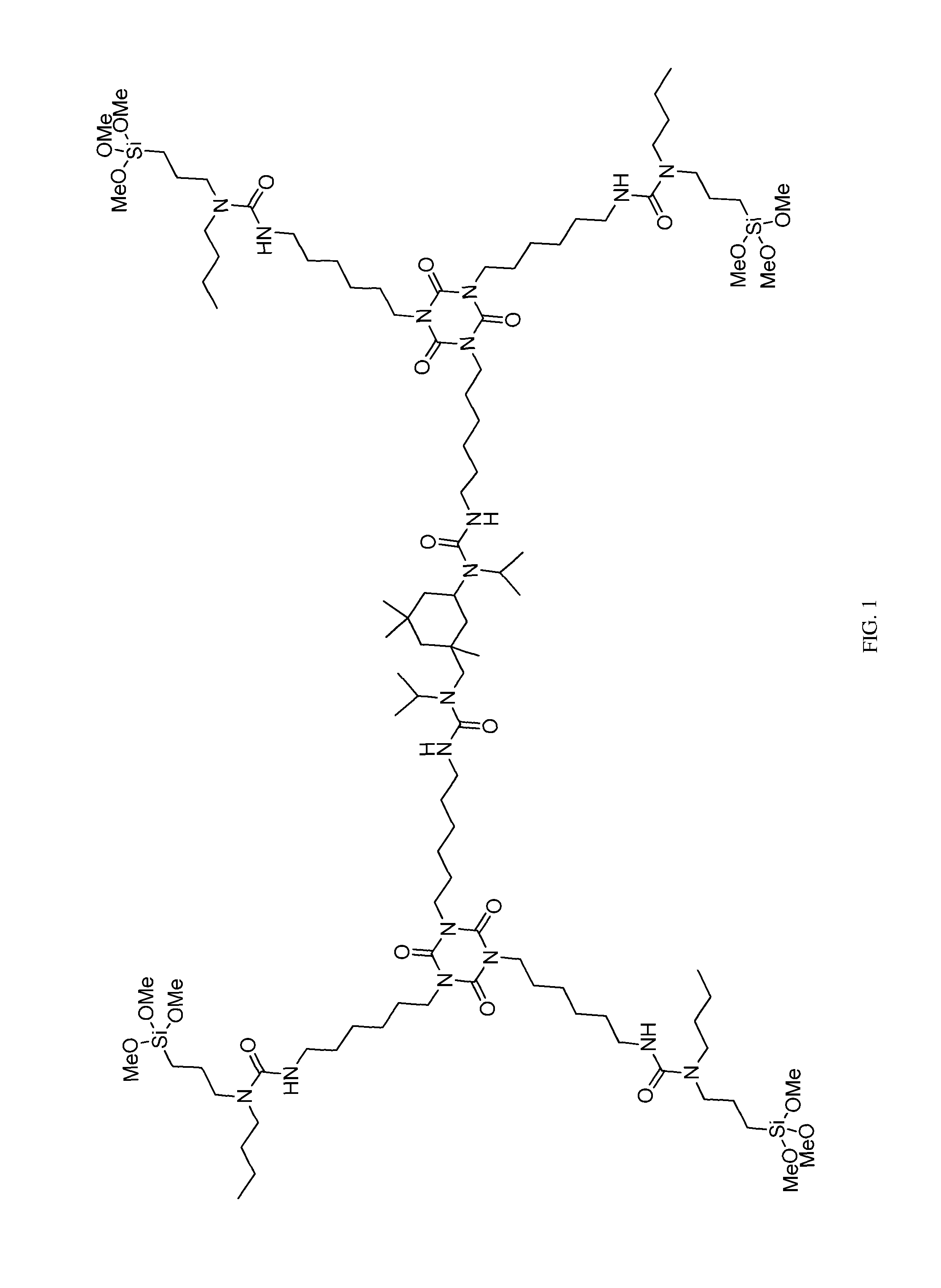 Single-component moisture-curable coatings based on N-substituted urea polymers with extended chains and terminal alkoxysilanes