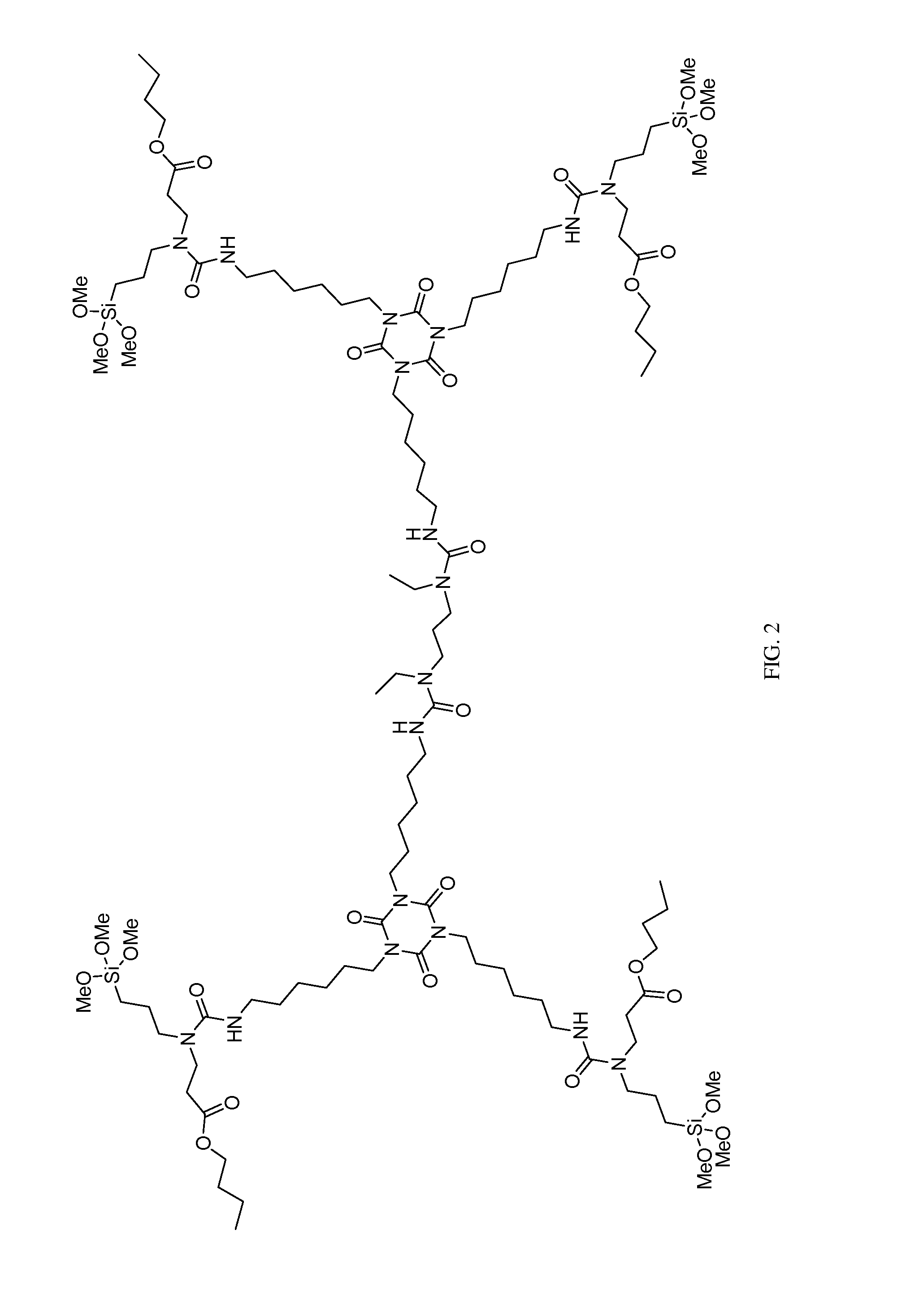 Single-component moisture-curable coatings based on N-substituted urea polymers with extended chains and terminal alkoxysilanes