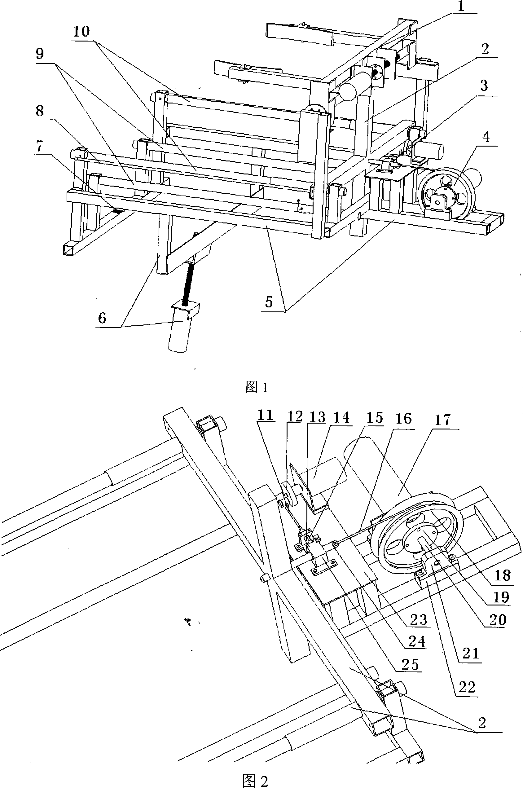 Double rubberbands four sliding rails arrow type ejection mechanism