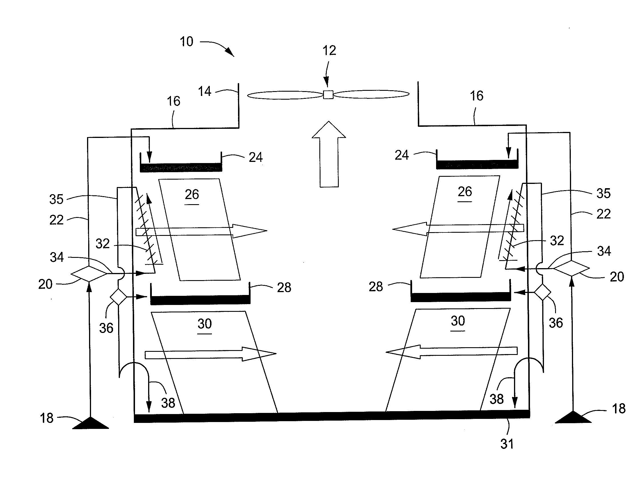 Wet/dry cooling tower and method