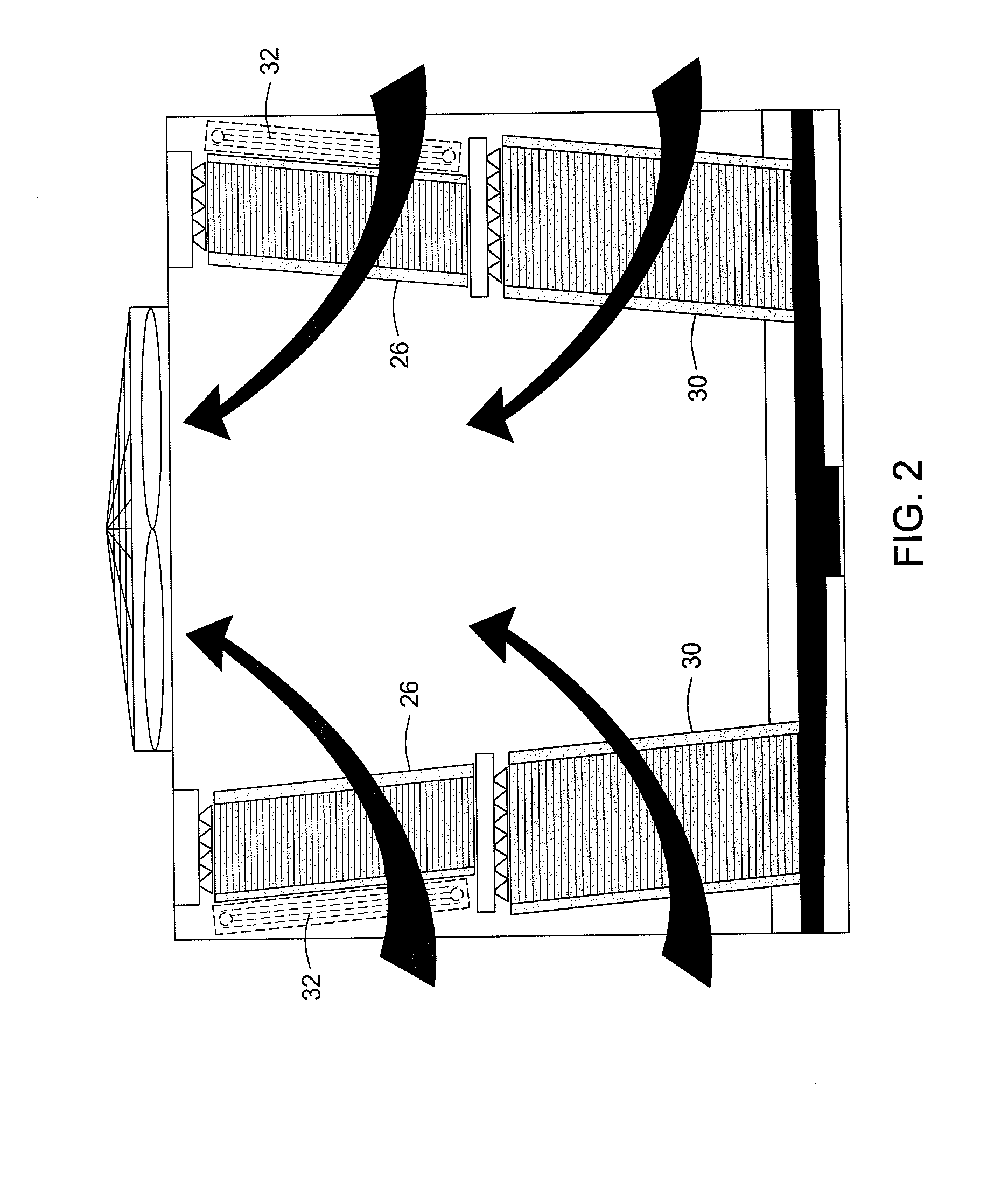 Wet/dry cooling tower and method