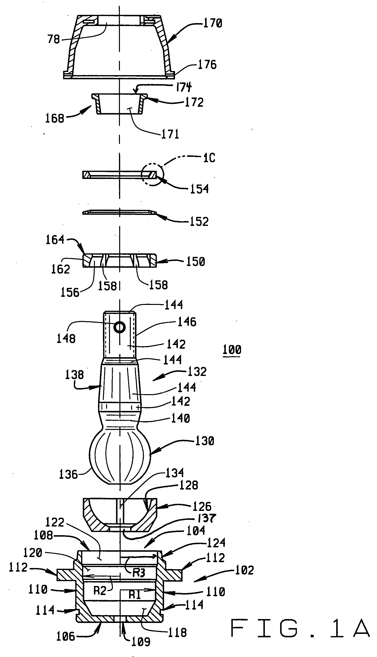 Metal split bearing compression load ball joint