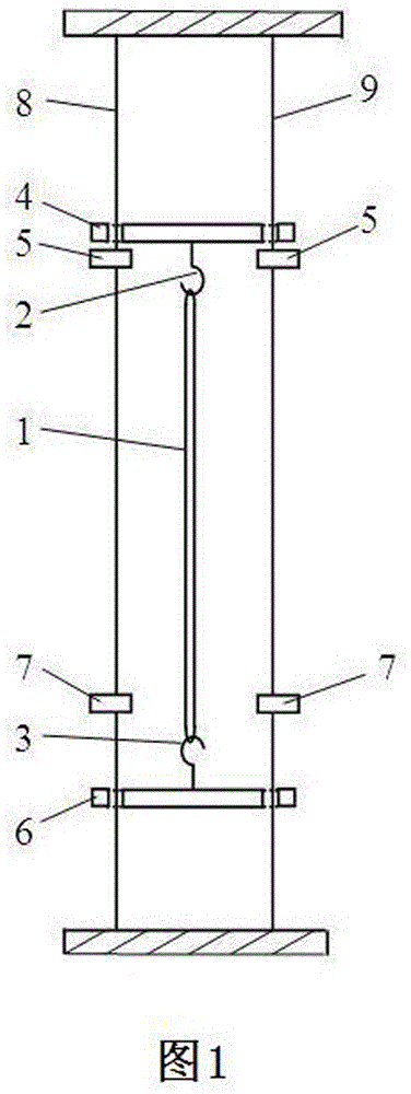 Test apparatus and test method of hot shrinkage rate of chemical fiber filament