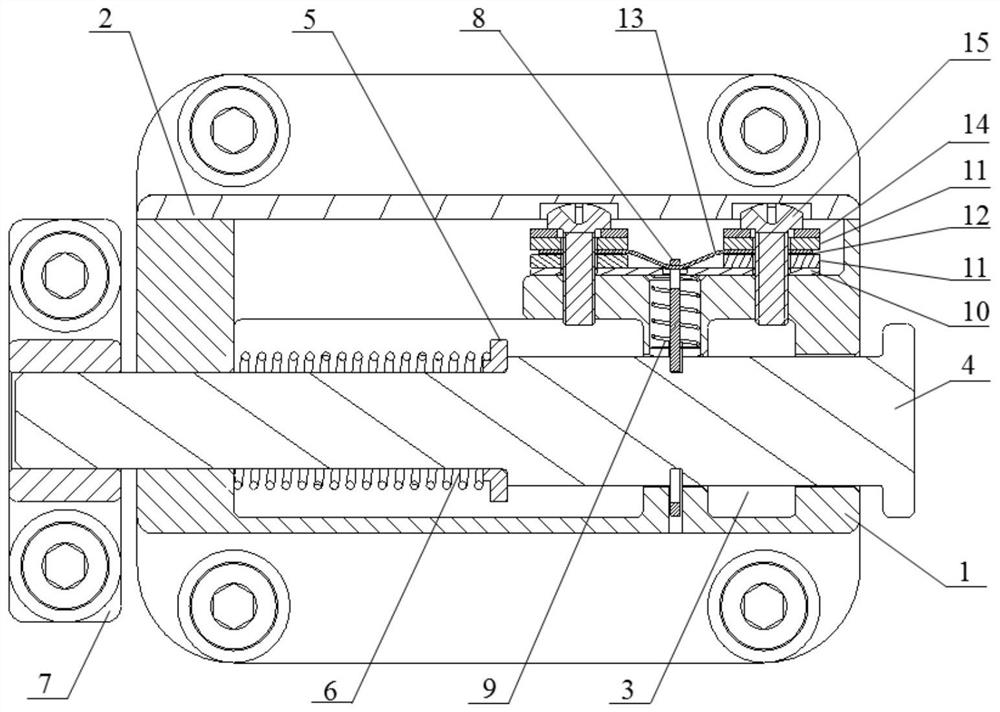 A memory alloy spring pin