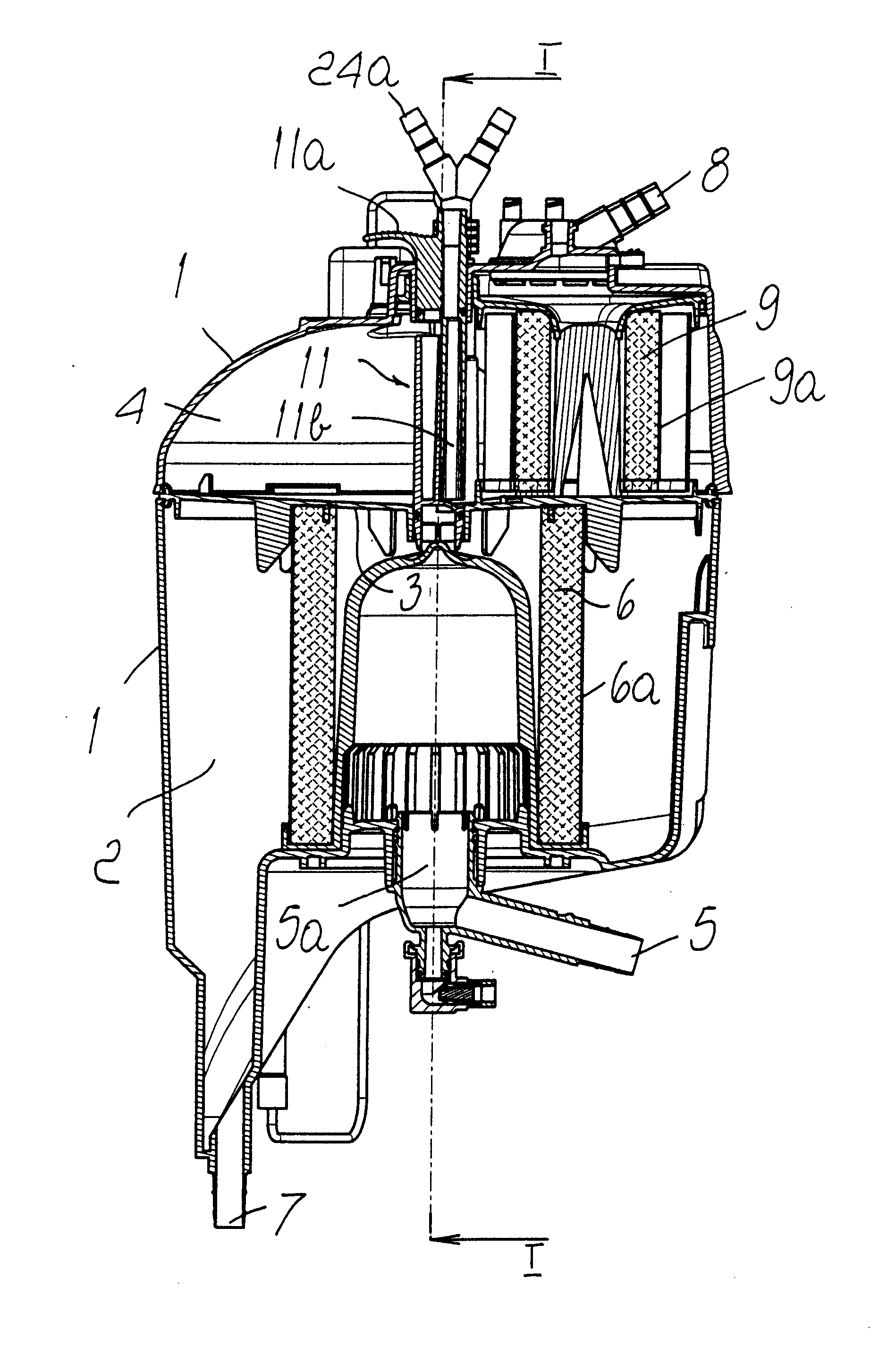 Venous blood reservoir in an extracorporeal circuit