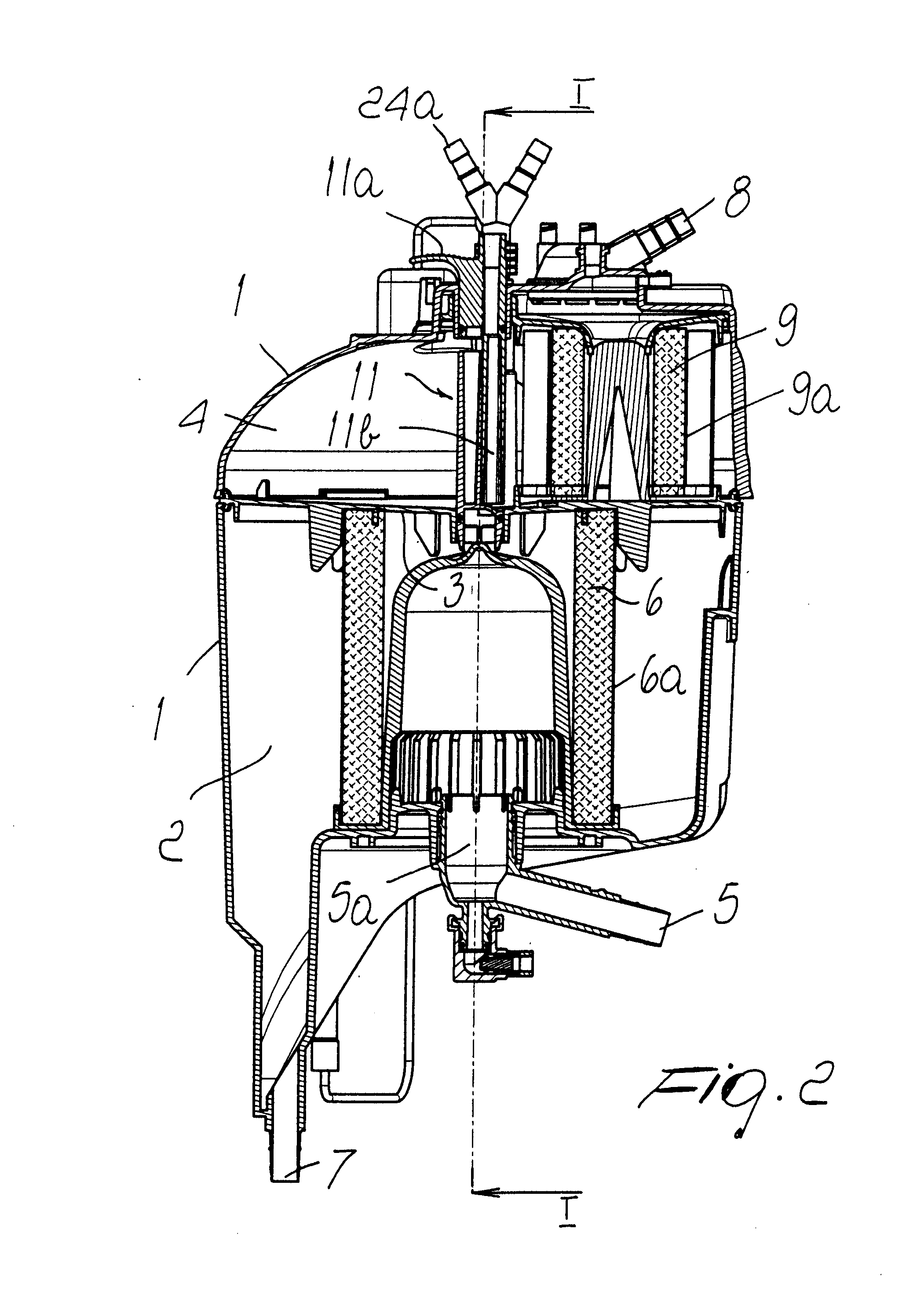 Venous blood reservoir in an extracorporeal circuit