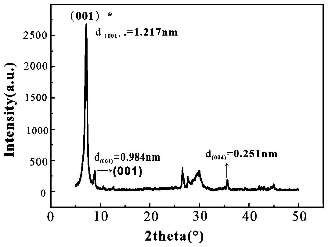 Method for preparing negative electrode material by biotite modified by lithium ion exchange method