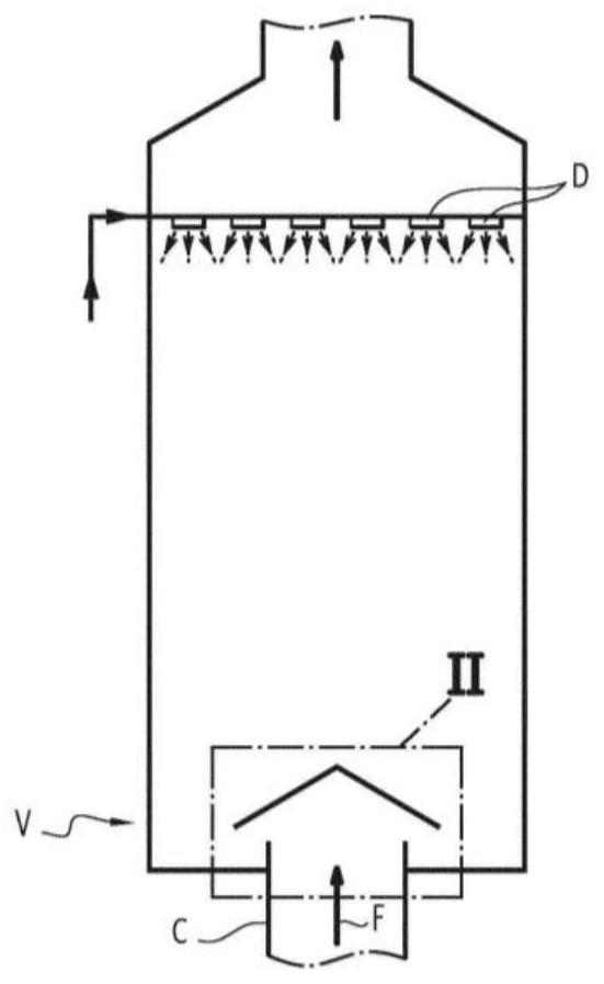 Apparatus for conveying exhaust fumes from marine ship engines into scrubbers