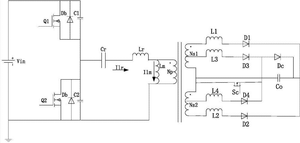 LLC resonance transducer applied to distributed power source